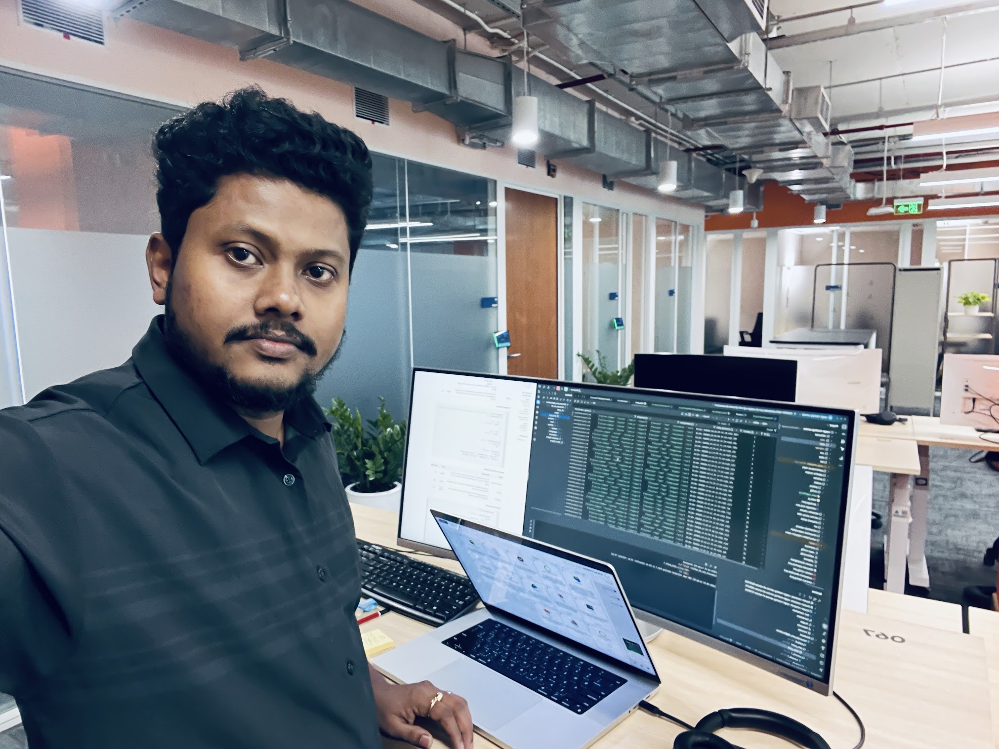 Debasish Maji working on AI systems